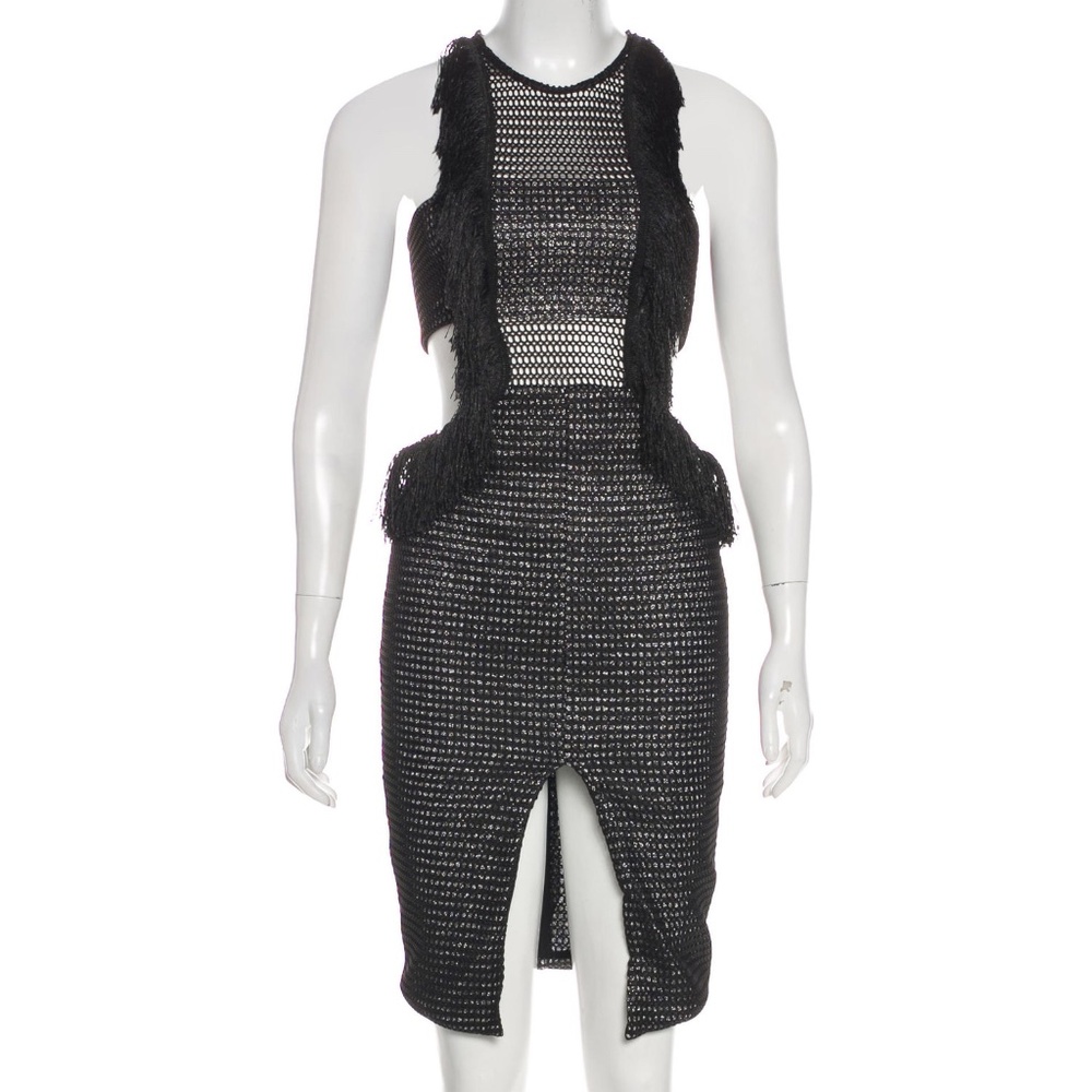 Self Portrait Fringe Cocktail Dress in Size